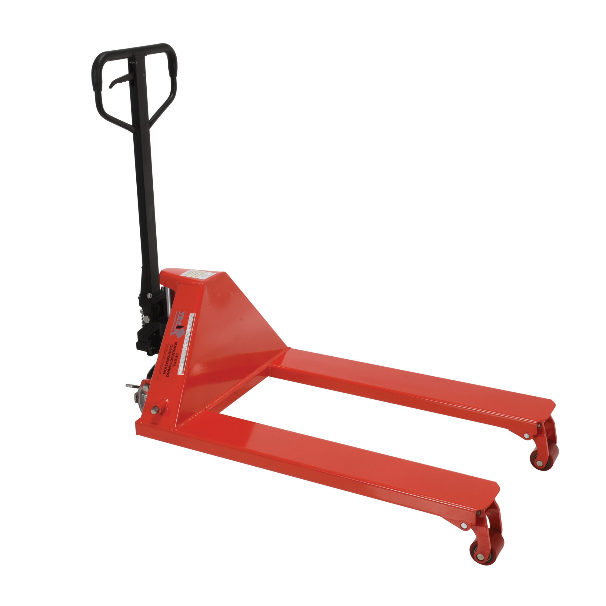 Vestil Steel Wheel Nose Pallet Truck - 38in. Fork Length, 5000-Lb. Capacity, 3.5in. Min. Lift Height, Model# PM5-2738-WN